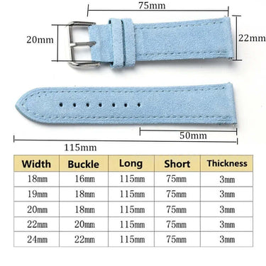 Suede Watch Strap Premium Hand-made